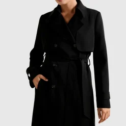 Hot Delilah Soft Trench Coat Women Coats & Jackets