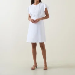 Deliniara Frill Mini Dress Women Dresses