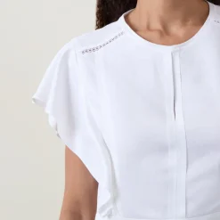 Deliniara Frill Mini Dress Women Dresses