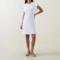 Deliniara Frill Mini Dress Women Dresses