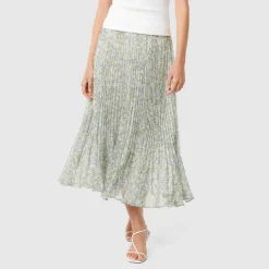 Online Della Floral Pleated Skirt Women Skirts