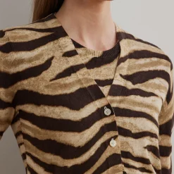 Hot Denzel Zebra Cardigan Women Sweaters & Cardigans
