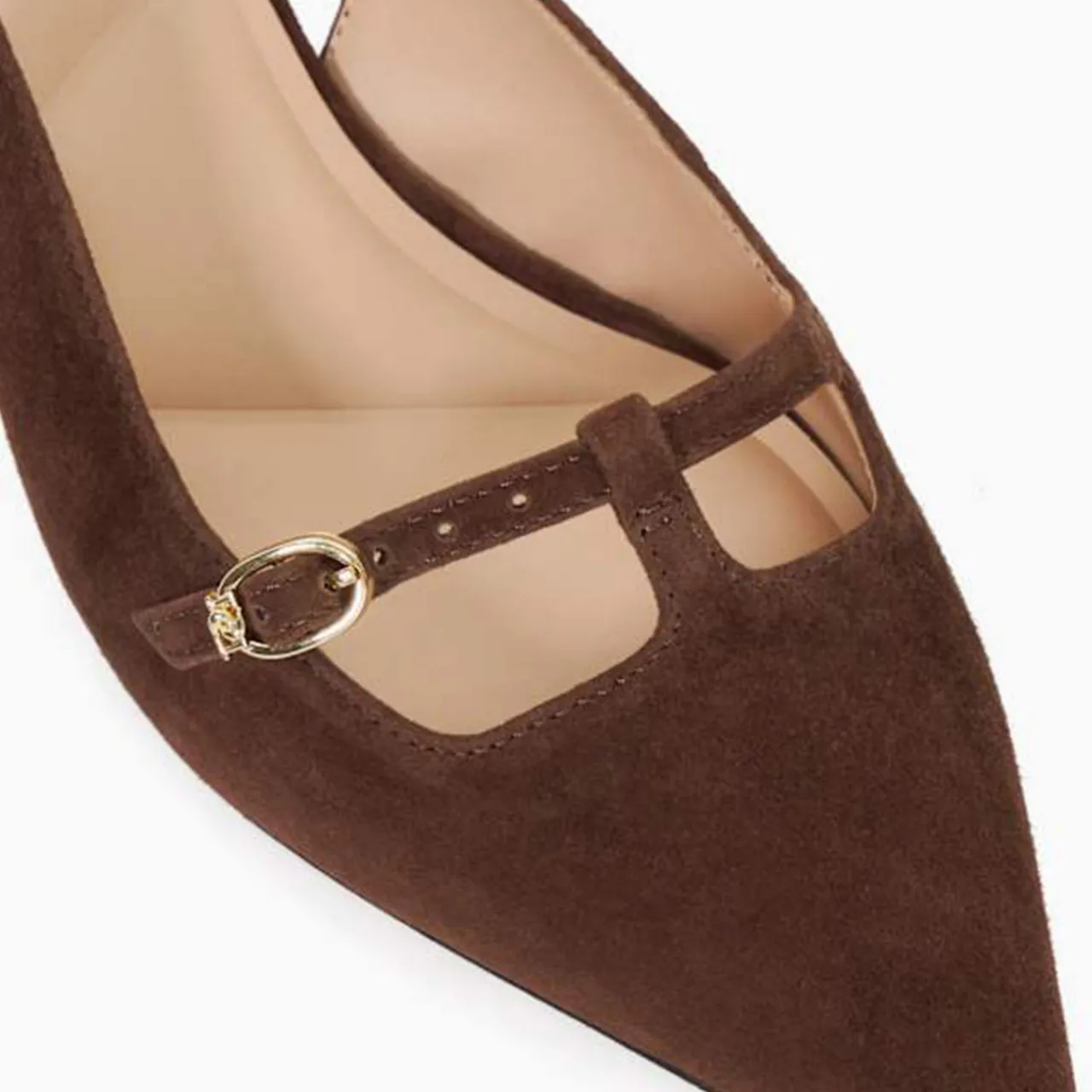 Online Deserving Pointed Toe Slingback Kitten Heels Women Heels