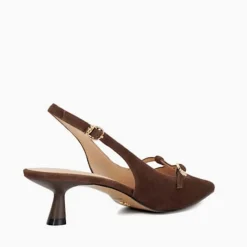 Online Deserving Pointed Toe Slingback Kitten Heels Women Heels