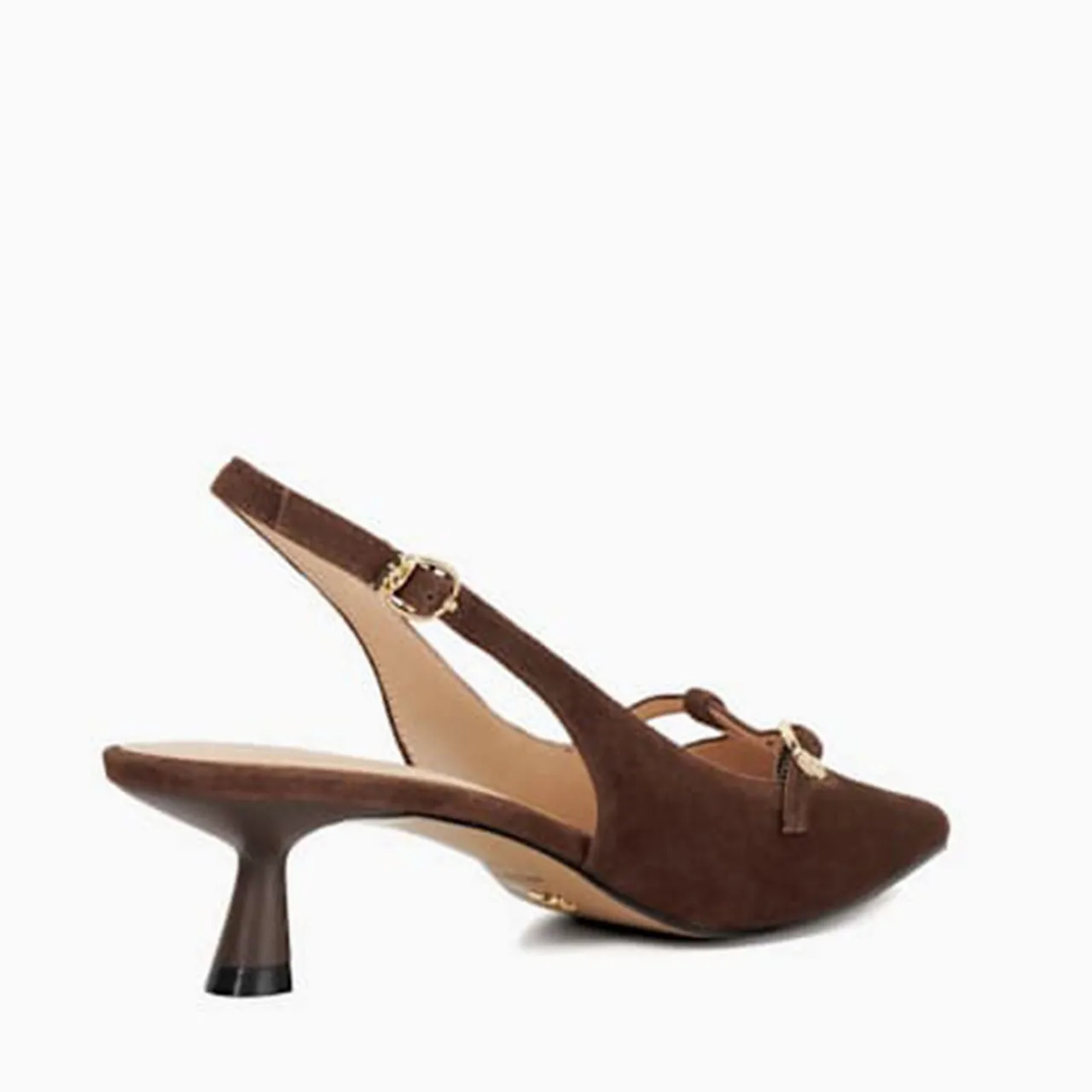 Online Deserving Pointed Toe Slingback Kitten Heels Women Heels