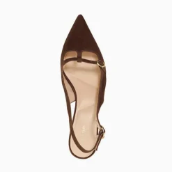 Online Deserving Pointed Toe Slingback Kitten Heels Women Heels