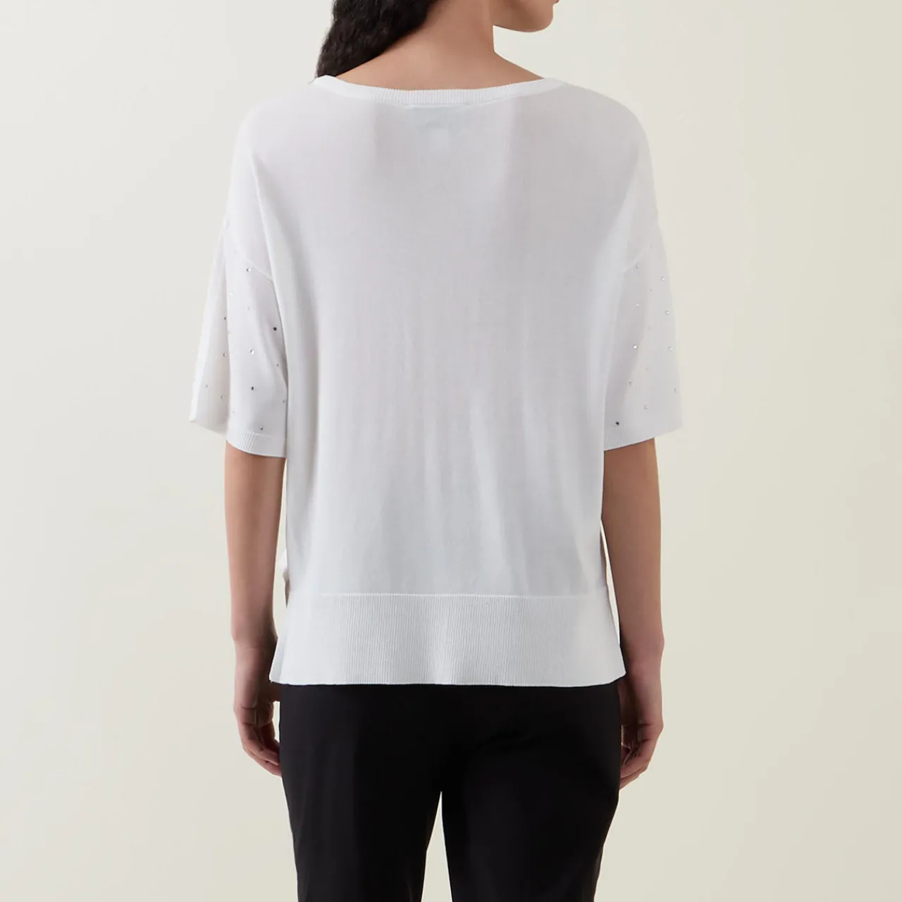 Hot Diamanté Fine-Knit Sweater Women Sweaters & Cardigans