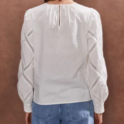 Hot Diamond Lace Blouse Women Tops