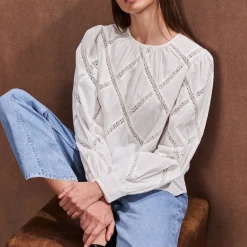 Hot Diamond Lace Blouse Women Tops
