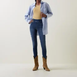 Clearance Distressed Denim Leggings Women Denim