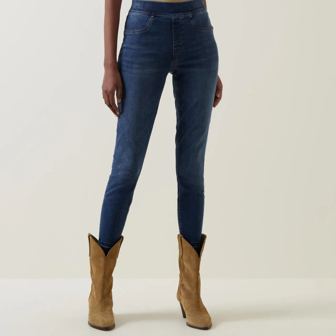 Clearance Distressed Denim Leggings Women Denim
