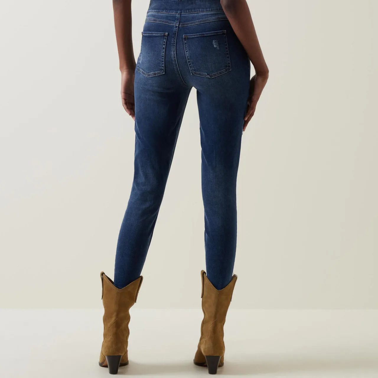 Clearance Distressed Denim Leggings Women Denim