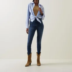 Clearance Distressed Denim Leggings Women Denim