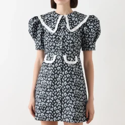 Ditsy Jacquard Mini Dress Women Dresses|Occasion Dressing