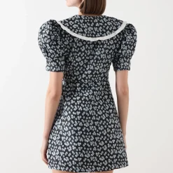 Ditsy Jacquard Mini Dress Women Dresses|Occasion Dressing