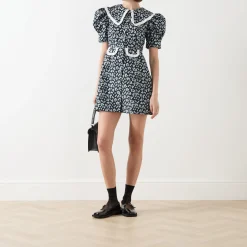 Ditsy Jacquard Mini Dress Women Dresses|Occasion Dressing
