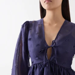 Clearance Ditzy Floral Peplum Blouse Women Tops