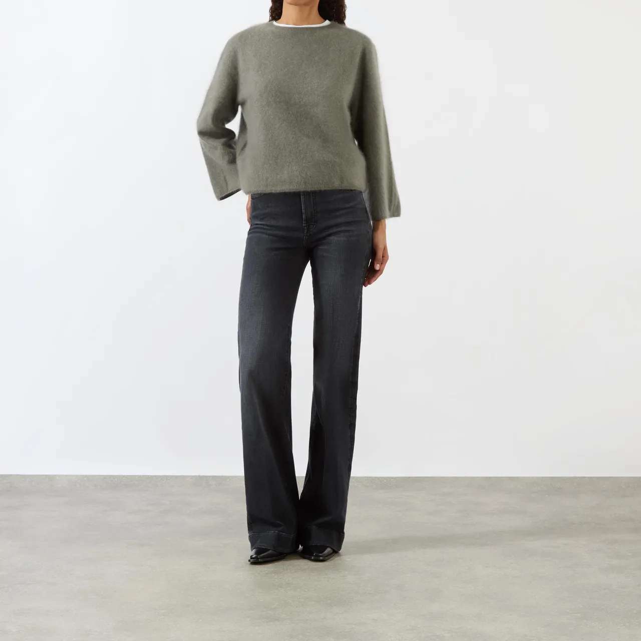 Hot Dojo Modern Flared Jeans Women Denim
