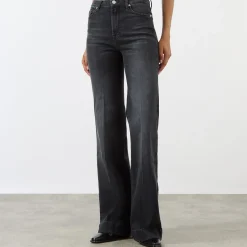 Hot Dojo Modern Flared Jeans Women Denim