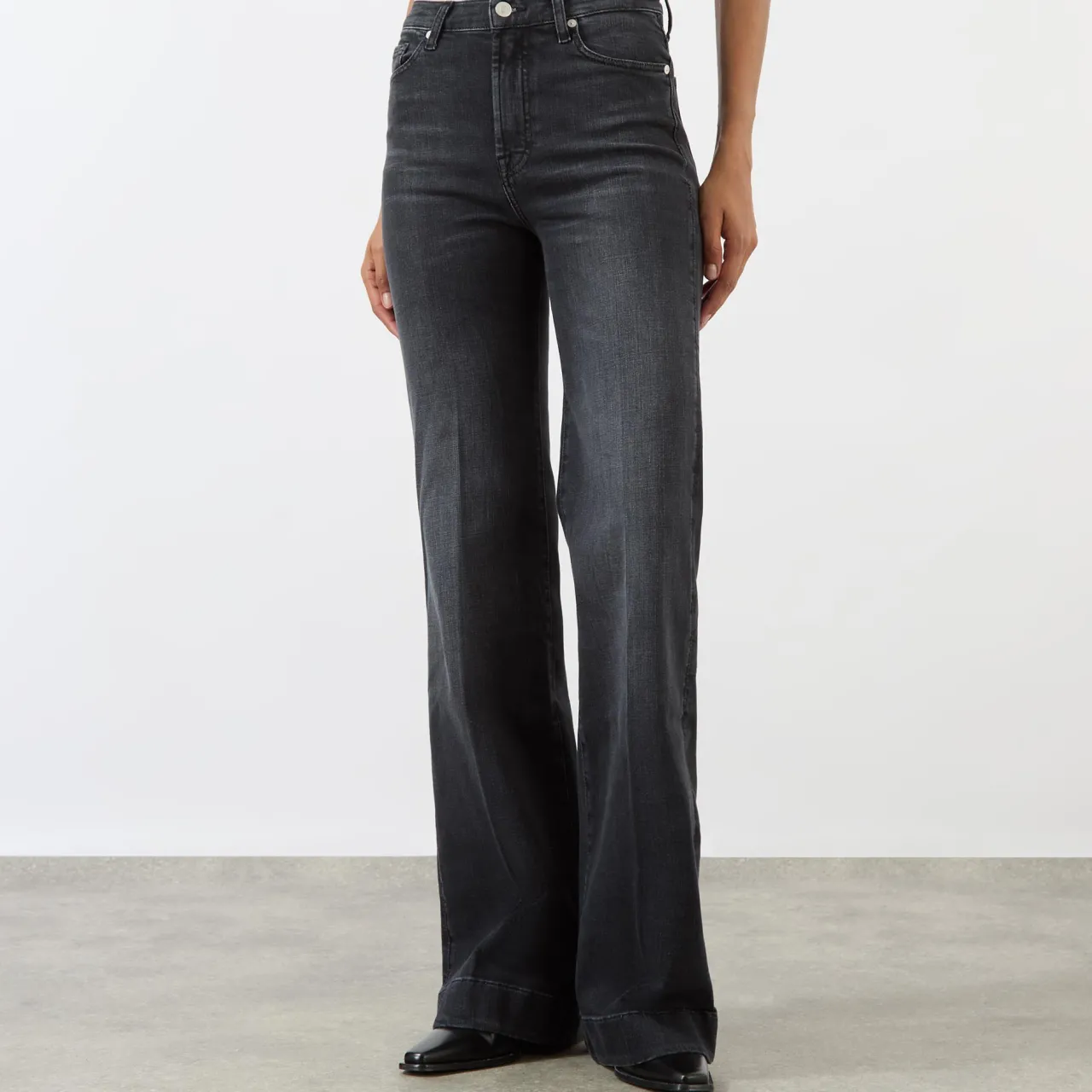 Hot Dojo Modern Flared Jeans Women Denim