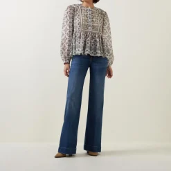Clearance Dojo Modern Wide Leg Jeans Women Denim