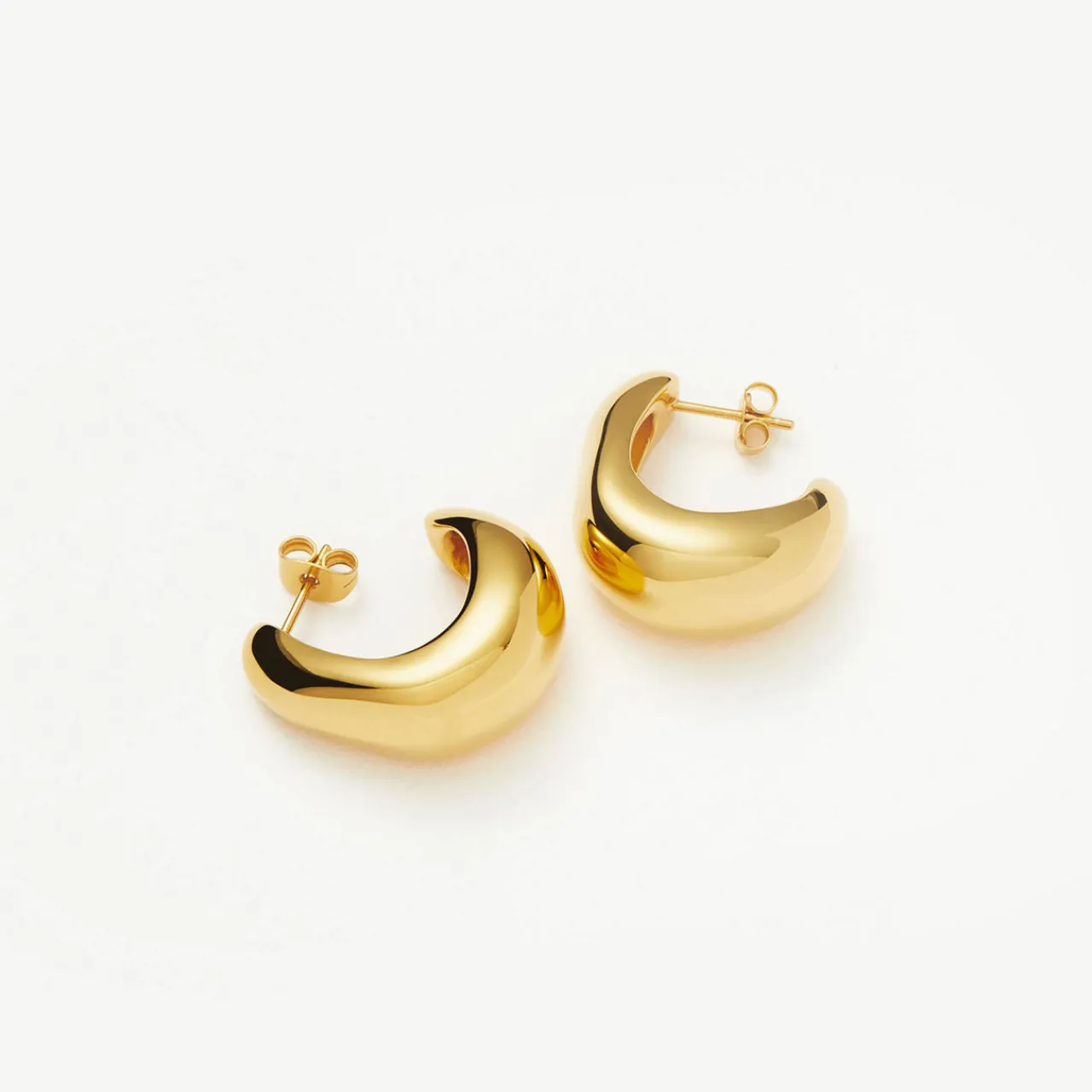 Clearance Dome Medium Hoop Earrings Women Earrings