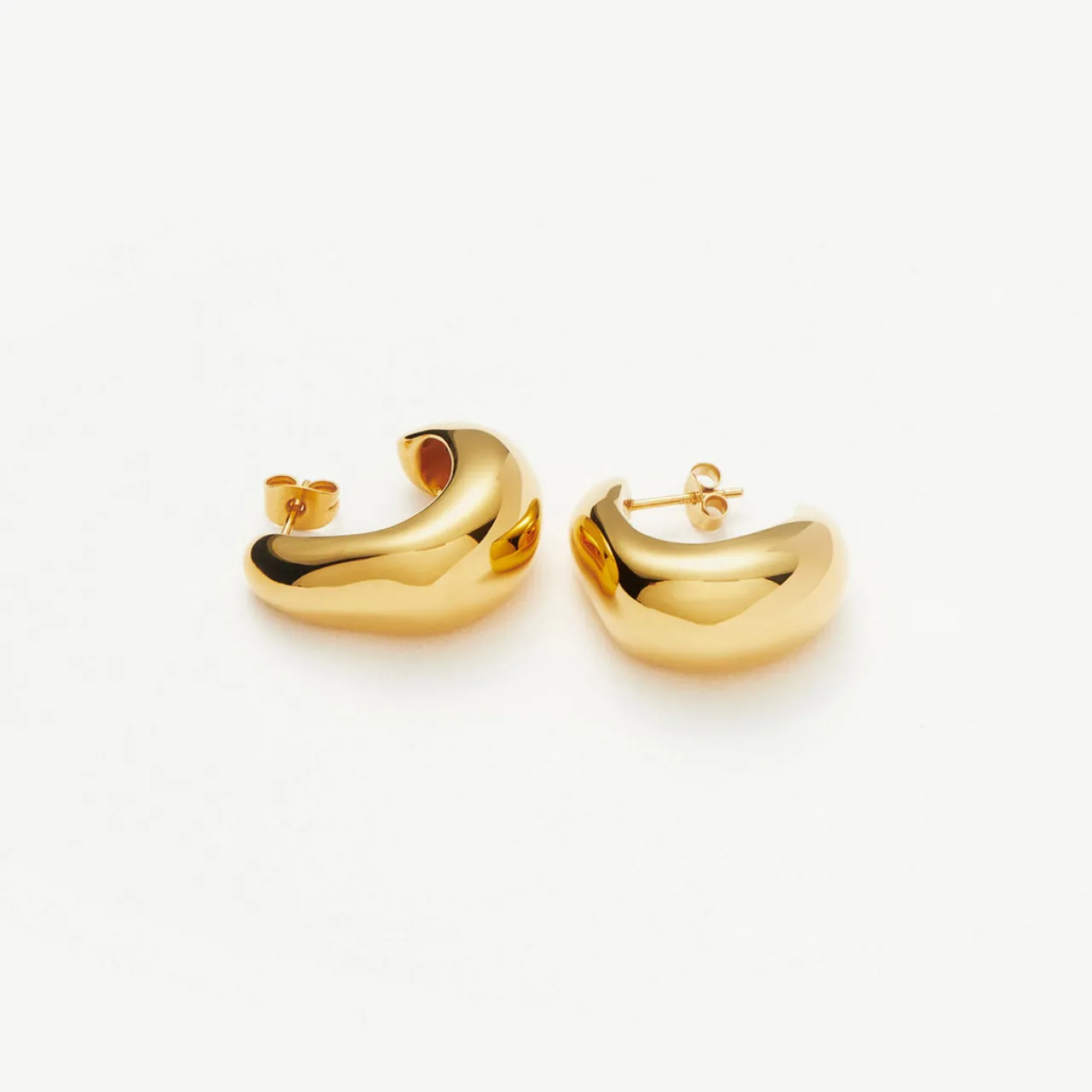 Clearance Dome Medium Hoop Earrings Women Earrings