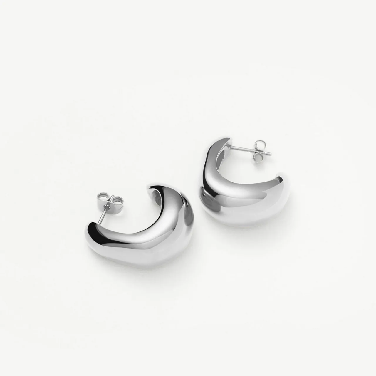 Clearance Dome Medium Hoop Earrings Women Earrings