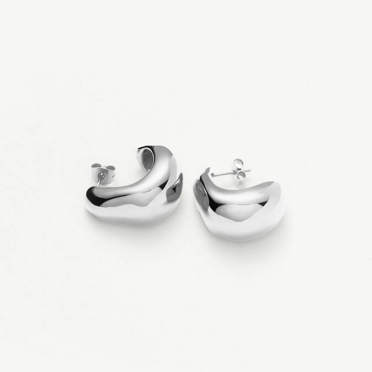 Clearance Dome Medium Hoop Earrings Women Earrings