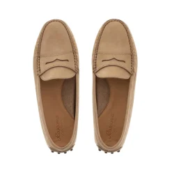Outlet Domenica Suede Driving Shoes Women Flats