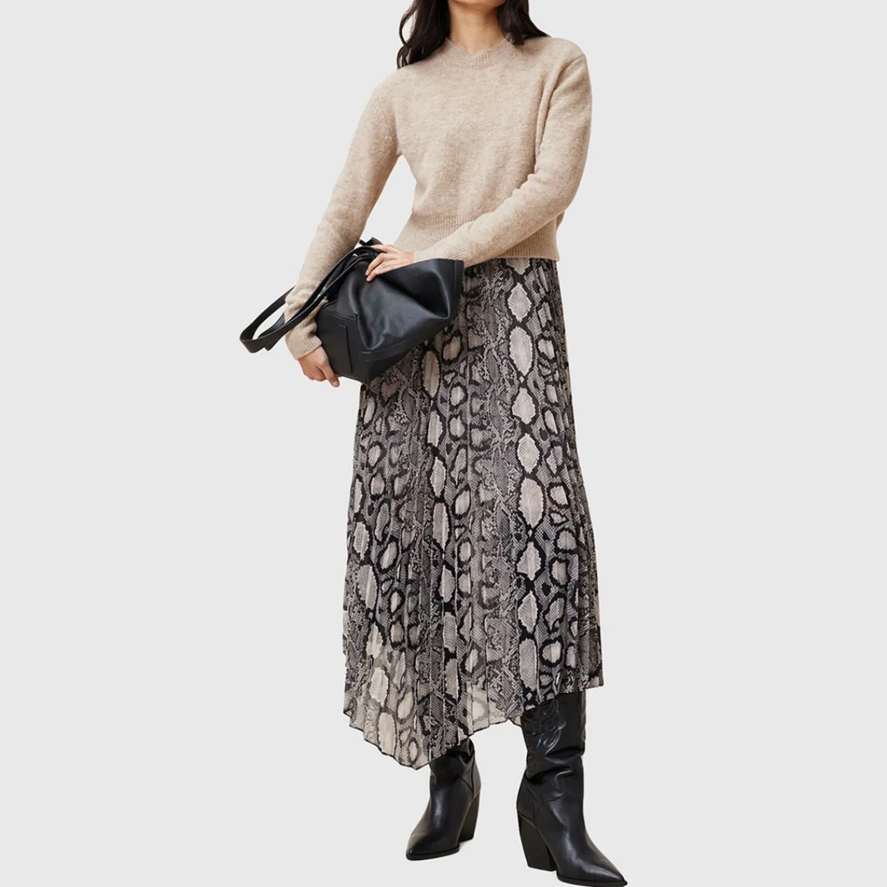 Outlet Donatella Two-Piece Knitted Snake Dress Women Dresses