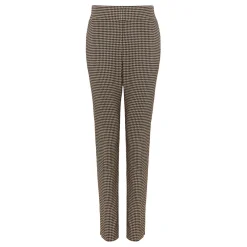 New Donna Dogtooth Straight Leg Trousers Women Trousers & Shorts