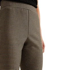 New Donna Dogtooth Straight Leg Trousers Women Trousers & Shorts