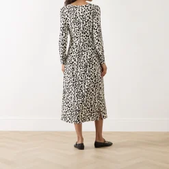 Clearance Doris Leopard Flared Dress Women Dresses