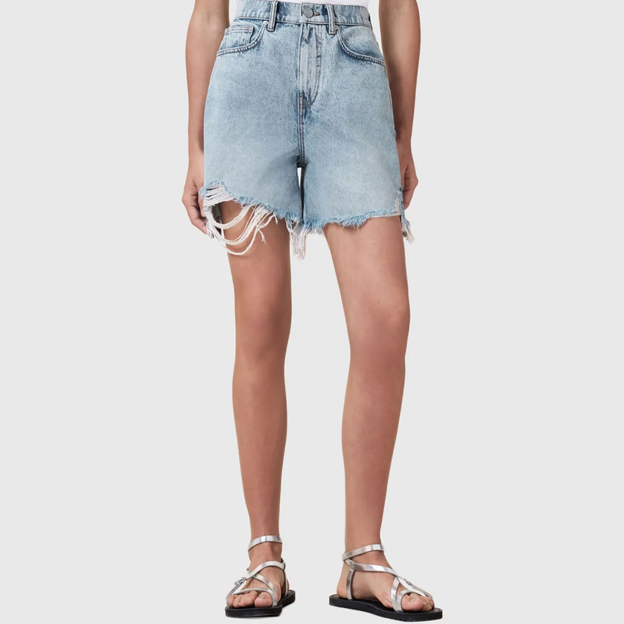 Clearance Doris Wide Leg Denim Shorts Women Trousers & Shorts