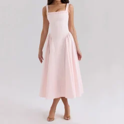 Dorothy Pleated Flared Sundress Women Dresses
