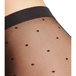 Hot Dot Pattern Tights Black Women Hosiery