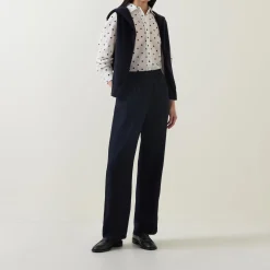 Outlet Dot Print Shirt Women Tops
