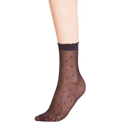New Dot Socks Black Women Hosiery