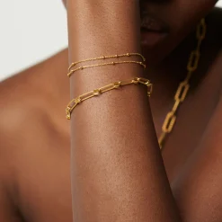 Online Double Bobble Chain Bracelet Women Bracelets