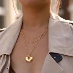 Outlet Double Chain Necklace Women Necklaces