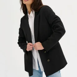 Sale Double-Breasted Tailored Blazer Women Coats & Jackets