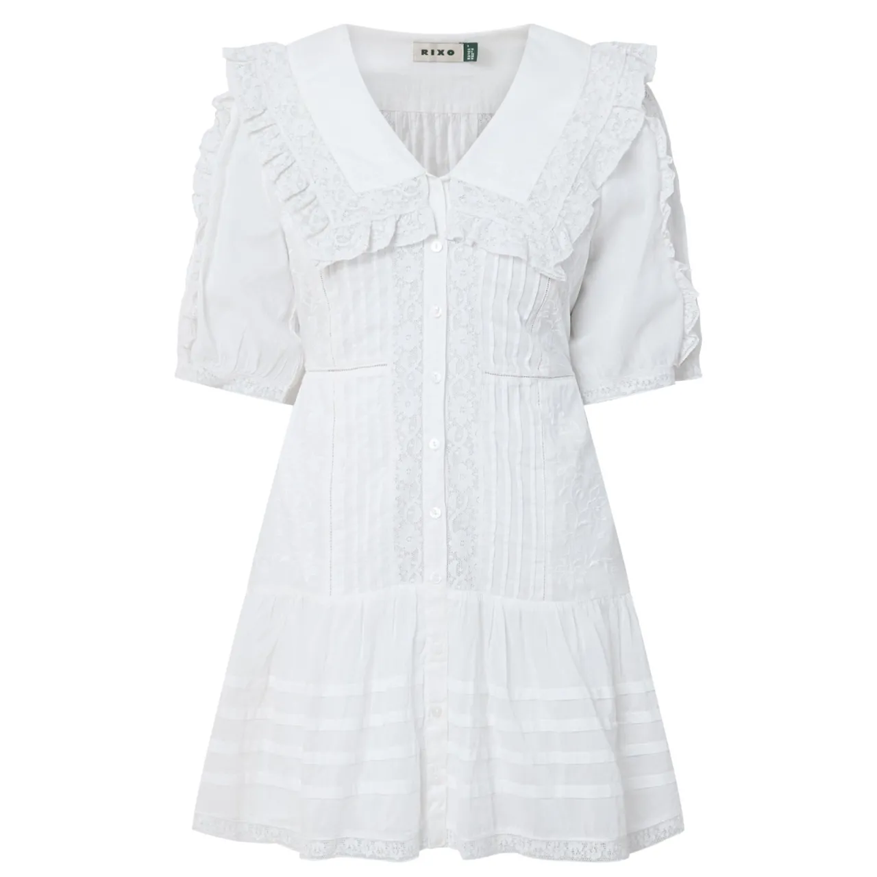 New Dove Embroidered Mini Dress Women Dresses