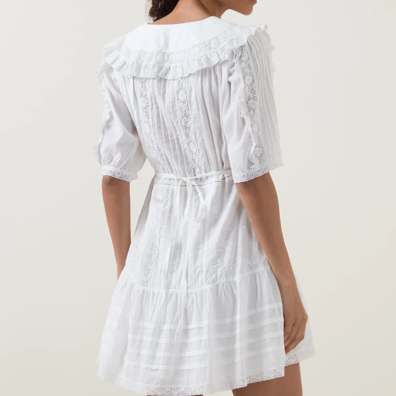 New Dove Embroidered Mini Dress Women Dresses