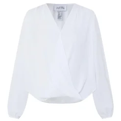 Sale Draped Wrap Blouse Women Tops