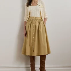 Outlet Draybe Button Skirt Women Skirts