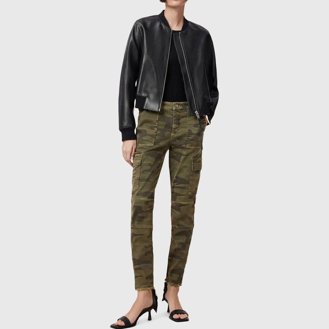 Best Duran Skinny Cargo Jeans Women Denim