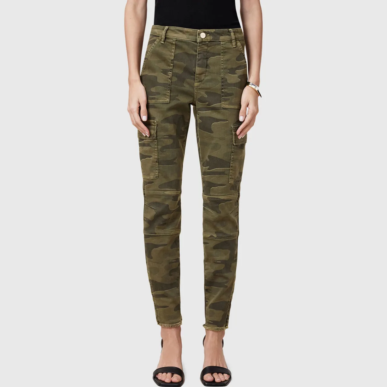 Best Duran Skinny Cargo Jeans Women Denim