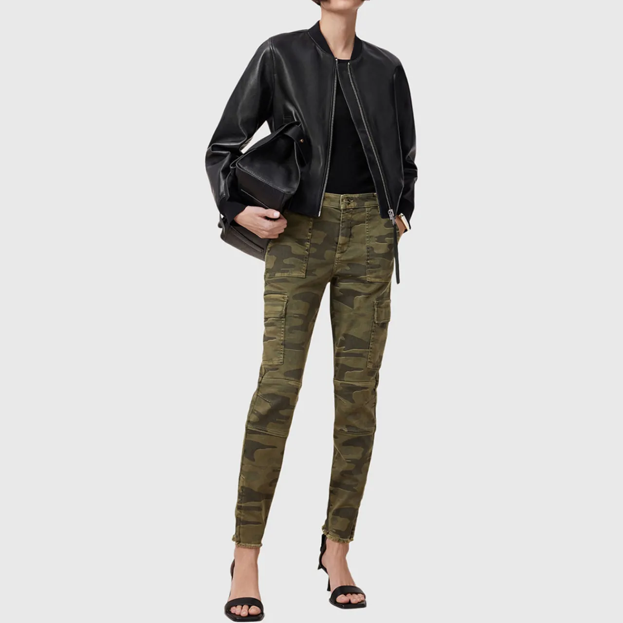 Best Duran Skinny Cargo Jeans Women Denim