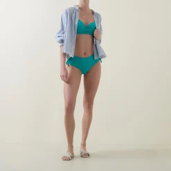 Online Ecoess Wrap-Front Bikini Top Women Swimwear & Beachwear